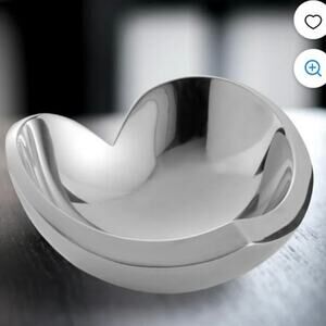 Nambe Metal 6.5 In. Love Bowl, Silver